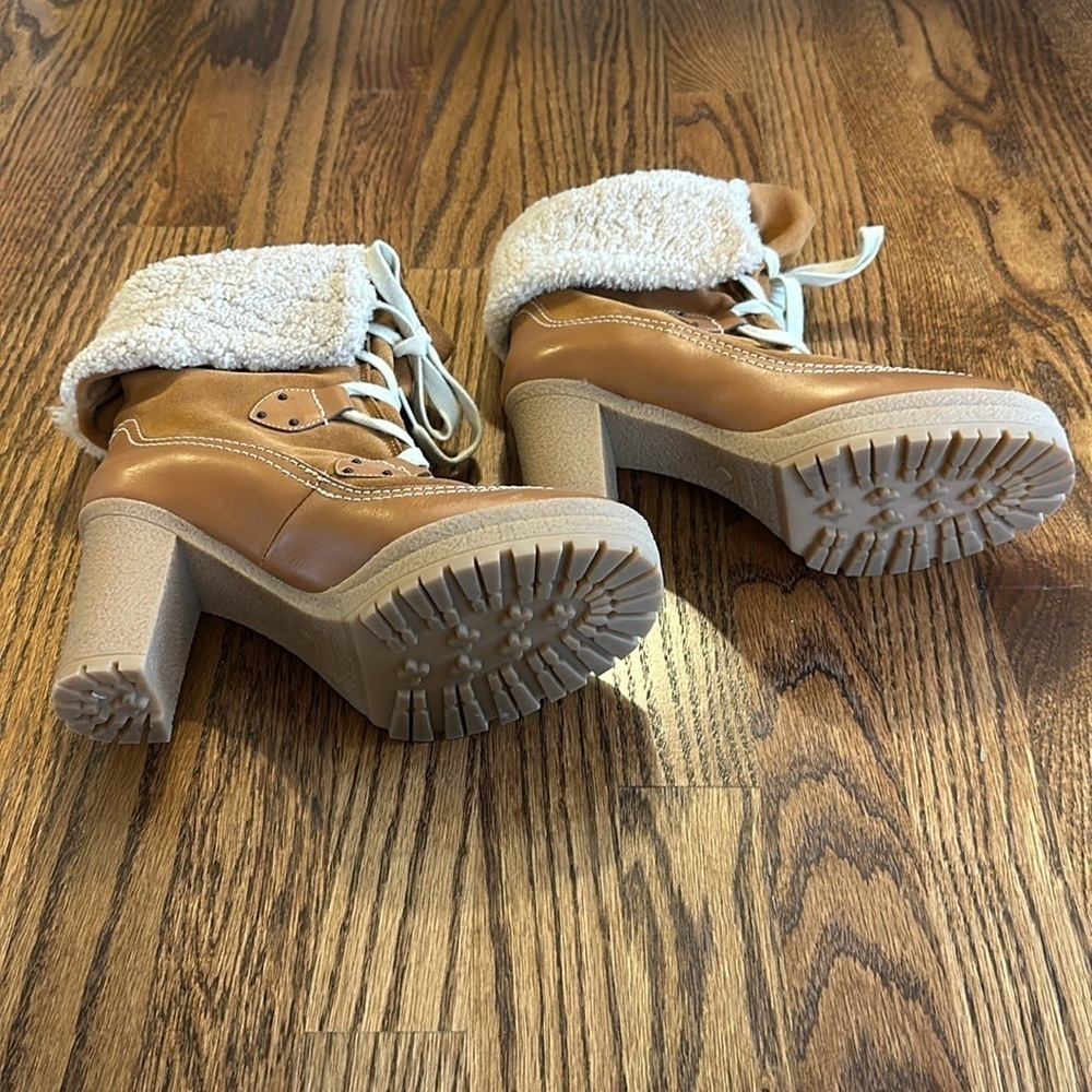 See byChloe high heeled suede and lambswool boots. Size 40. - Picture 4 of 4